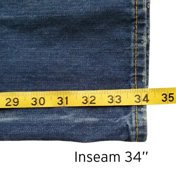 TRUE RELIGION Ricky Flap SN Straight Leg Men's 32 x 34 - Picture 13 of 16